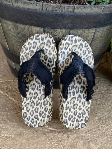 Tallulah Leopard Flip Flops