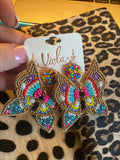 Butterly Beaded earrings