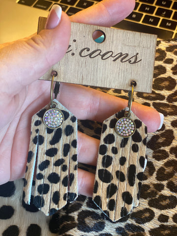 Cheetah Fringe earrings
