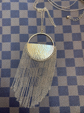 Hammered gold  necklace