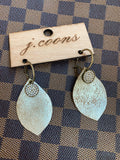 metallic teardrop  earrings