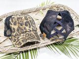 CC Distressed Ponytail Cap