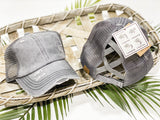 CC Distressed Ponytail Cap