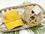 CC Distressed Ponytail Cap