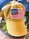 USA Ballcap-Navy & Mustard