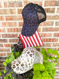 Leopard Ponytail Cap