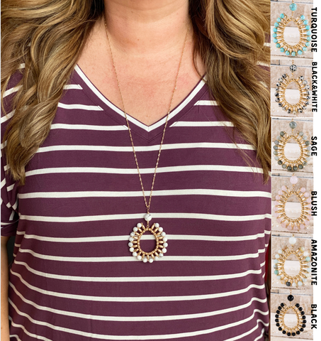 Teardrop Pendant Necklace