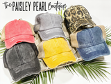 CC Distressed Ponytail Cap
