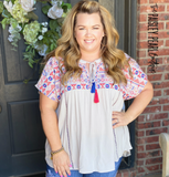 Savannah Embroidery Top
