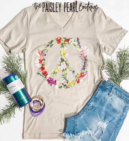 Floral Peace Tee