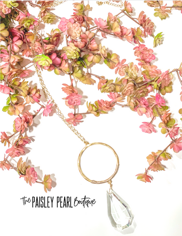 Crystal Drop Necklace