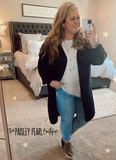 Friday Night Cardigan-Black