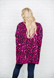 Ezra Tunic Top- Wine Leopard