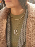 Pearl Initial Necklace