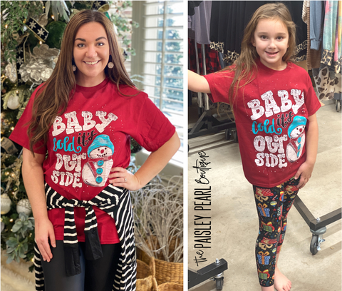 Black Friday STEAL-Baby It's Cold Outside Tee (kids & adult)