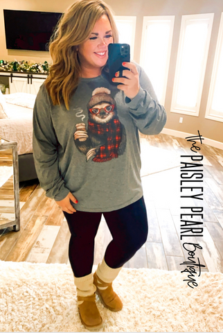 Winter Sloth Longsleeve Tee
