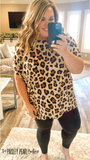 Ezra Tunic Top-Natural Leopard