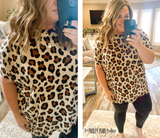 Ezra Tunic Top-Natural Leopard