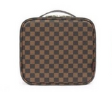 All I Need Makeup Bag-BROWN CHECK