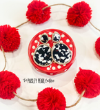 Black/White Bling Earrings