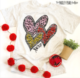 XOXO Leopard Heart Tee