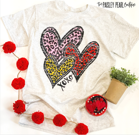 XOXO Leopard Heart Tee