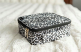 All I Need Makeup Bag- Grey Leopard