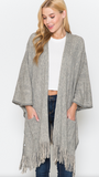 Harlow Grey Cardigan Sweater