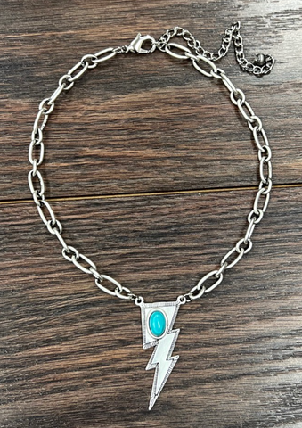Bolt Turquoise Necklace
