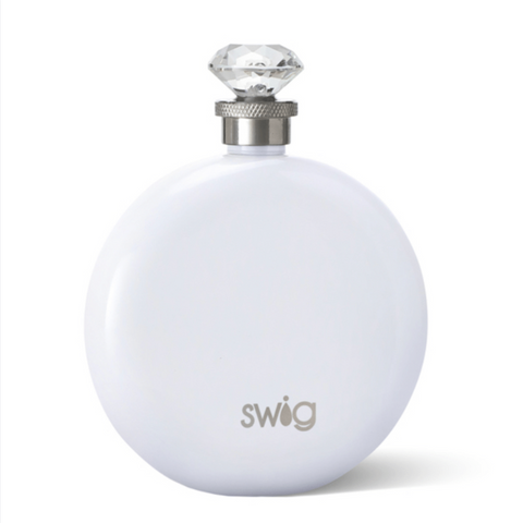 Swig 5oz Round Flask-Diamond White