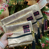 MJ Bags 4 Sizes-Rose Gold Python