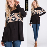 Megan Leopard Top