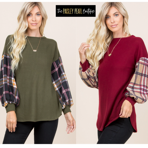 Perfectly Plaid Top