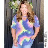 Livin' It Up Tie-Dye Top