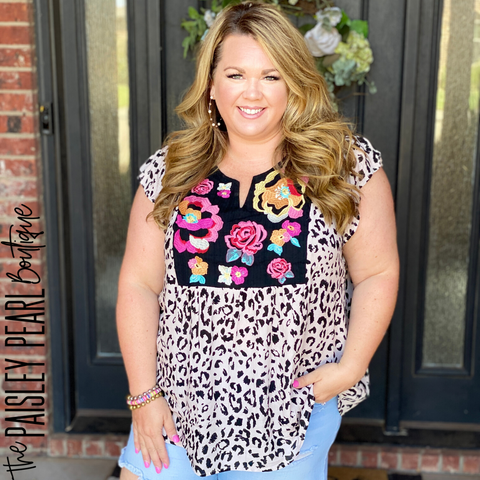 Picture Perfect Leopard Top