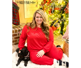 Reindeer Games Fuzzy Slipper Socks