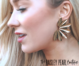 Show Stopper Gold Earrings