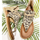 Sparta Leopard Sandal