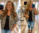Lola Leopard Waffle Knit Cardigan