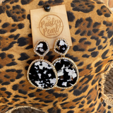 Black/White Bling Earrings