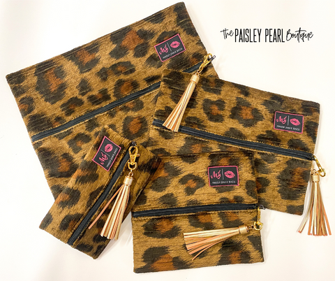 Makeup Junkie Bags-Plush Leopard