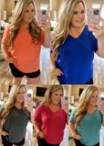 Basic Needs V Neck Top-5 colors