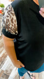 Cowtown Sheer Sleeve Top
