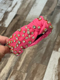 Pink w/Rhinestones Headband