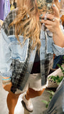 Nash Plaid & Denim Shacket