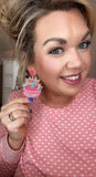 Happy Birthday Beaded Earrings