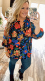 Midnight Floral Top