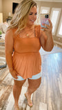 Desert Dreams Ruffle Strap Top