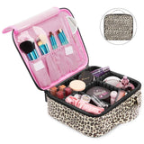 All I Need Makeup Bag- Grey Leopard