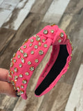 Pink w/Rhinestones Headband